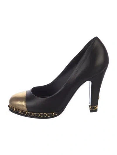 Pre-owned Chanel 2011 Interlocking Cc Logo Pumps In Multi