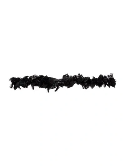 Pre-owned Chanel 2011 Interlocking Cc Logo Waist Belt In Black