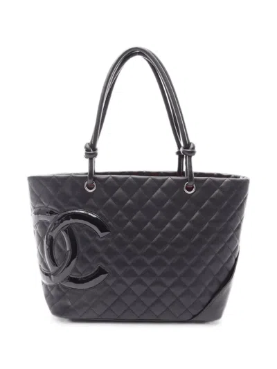 Pre-owned Chanel 2011 Large Cambon Tote Bag In Black