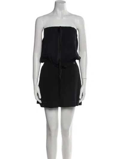 Pre-owned Chanel 2011 Linen Romper In Black