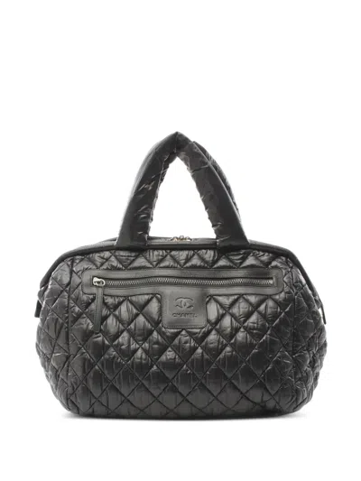 Pre-owned Chanel 2011 Mini Coco Cocoon Handbag In Black