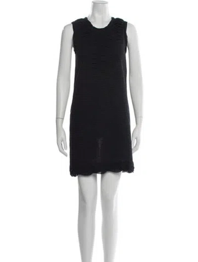 Pre-owned Chanel 2011 Mini Dress In Black/blue