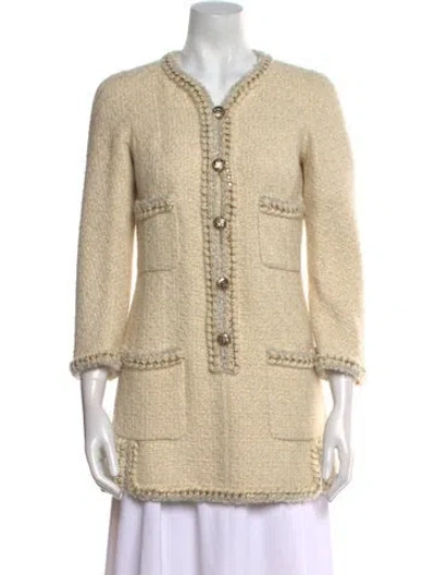 Pre-owned Chanel 2011 Mini Dress In Neutral