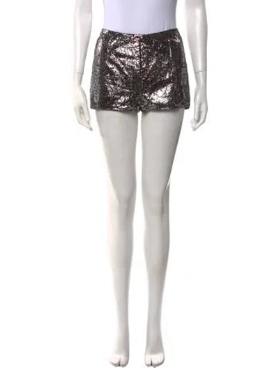 Pre-owned Chanel 2011 Mini Shorts In Silver