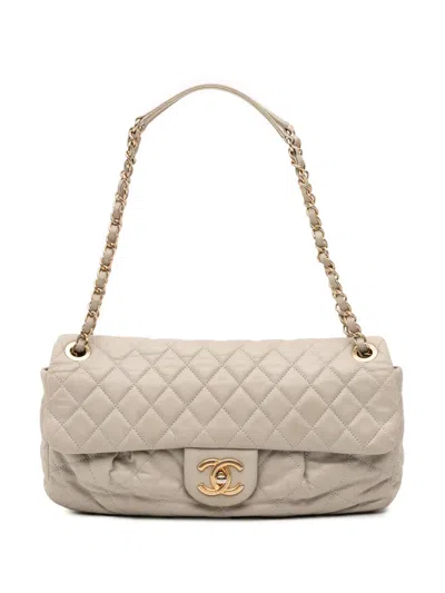 Pre-owned Chanel 2011 Quilted Calfskin Chic Quilt Flap Shoulder Bag In Brown