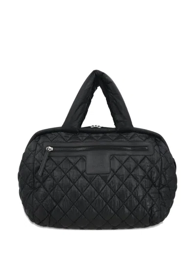 Pre-owned Chanel 2011 Quilted Tote In Black