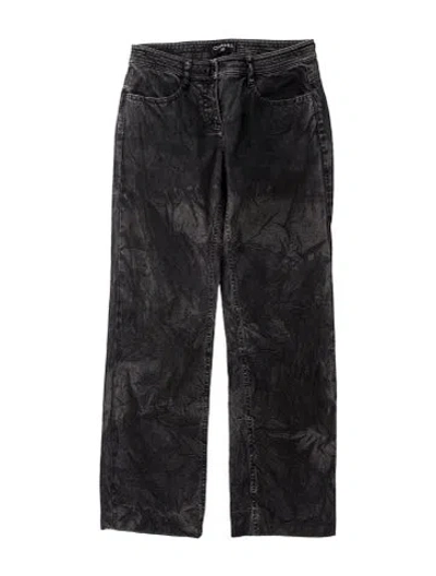 Pre-owned Chanel 2011 Straight Leg Jeans In Black