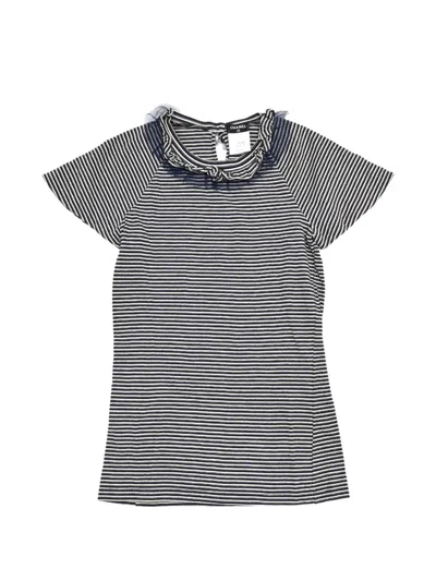 Pre-owned Chanel 2011 Striped Blouse In Black