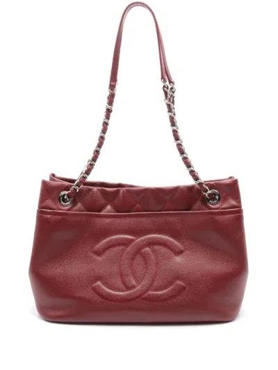Pre-owned Chanel 2011 Timeless Tote Bag In Red