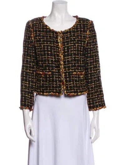 Pre-owned Chanel 2011 Tweed Evening Jacket In Black