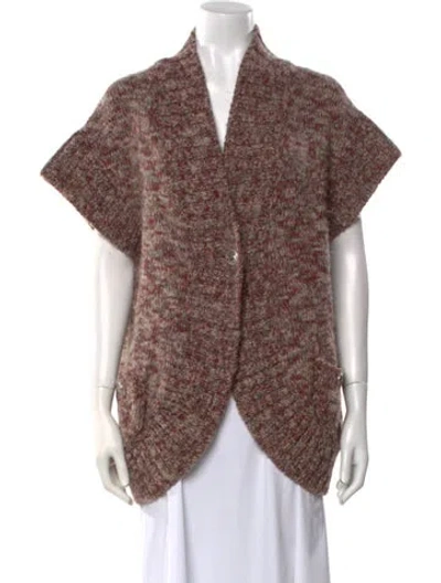 Pre-owned Chanel 2011 V-neck Sweater In Red