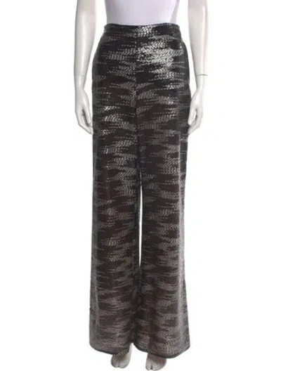 Pre-owned Chanel 2011 Wide Leg Pants In Black