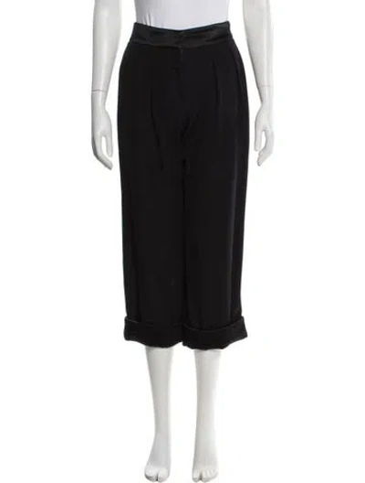 Pre-owned Chanel 2011 Wide Leg Pants In Black