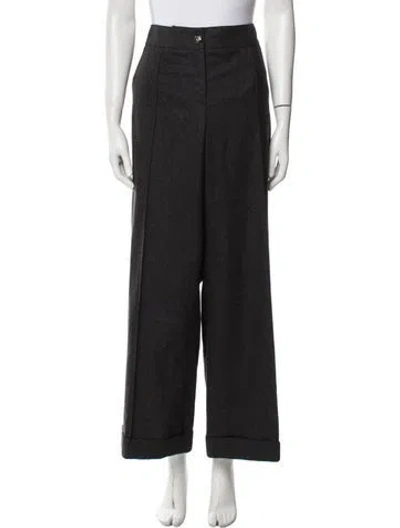 Pre-owned Chanel 2011 Wide Leg Pants In Gray