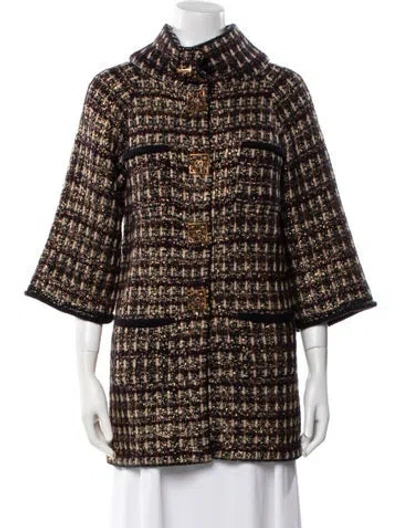 Pre-owned Chanel 2011 Wool Coat In Blue