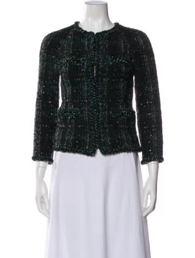 Pre-owned Chanel 2011 Wool Evening Jacket In Green