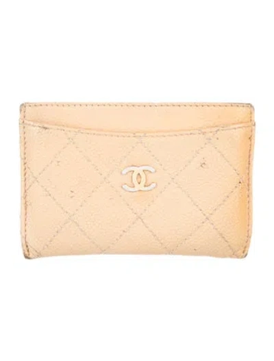 Pre-owned Chanel 2011-2012 Card Holder Card Holder In Neutrals