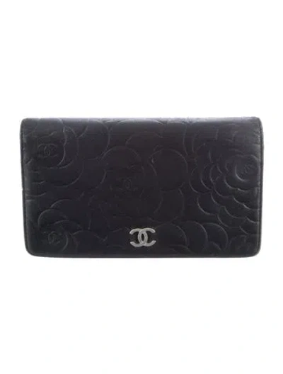 Pre-owned Chanel 2011-2012 Yen Wallet In Black