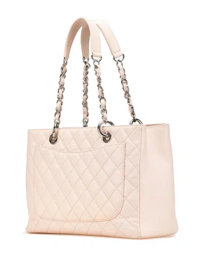 Pre-owned Chanel 2012-2013 Caviar Grand Shopping Tote Bag In Brown