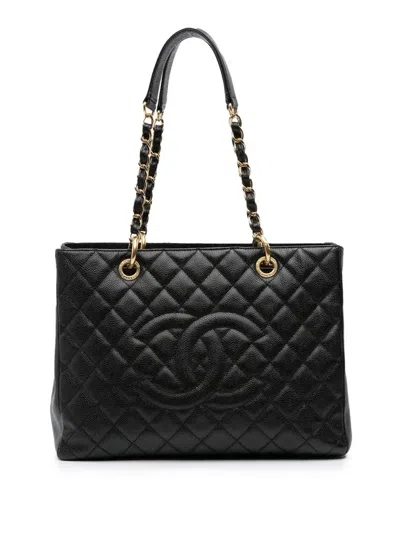 Pre-owned Chanel 2012-2013 Caviar Grand Shopping Tote Bag