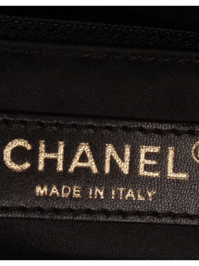 Pre-owned Chanel 2012-2013 Caviar Grand Shopping Tote Bag In Black