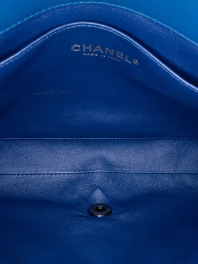 Pre-owned Chanel 2012-2013 Cc Quilted Patent Clutch With Chain Shoulder Bag