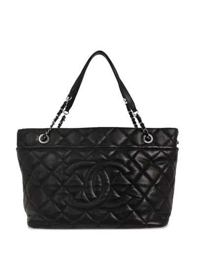 Pre-owned Chanel 2012-2013 Cc Tote Bag In Black