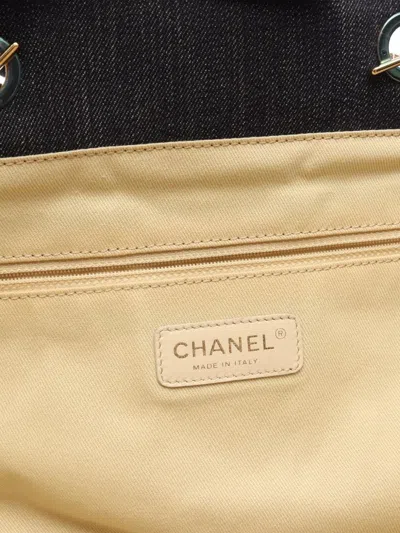 Pre-owned Chanel 2012-2013 Denim Deauville Tote Bag In Blue