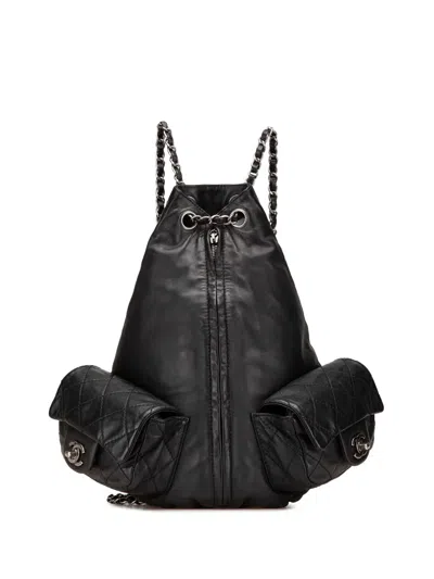 Pre-owned Chanel 2012-2013 Large Calfskin Is Back Backpack