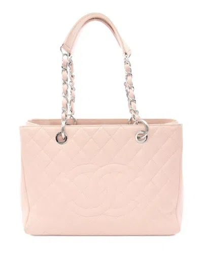 Pre-owned Chanel 2012-2013 Matelassé Tote Bag In Pink