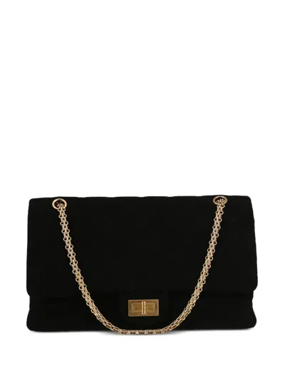 Pre-owned Chanel 2012 2.55 Reissue Shoulder Bag In Black
