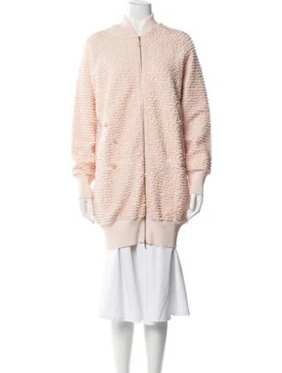 Pre-owned Chanel 2012 Bomber Jacket In Pink