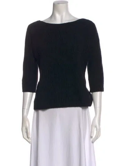 Pre-owned Chanel 2012 Cashmere Sweater In Black