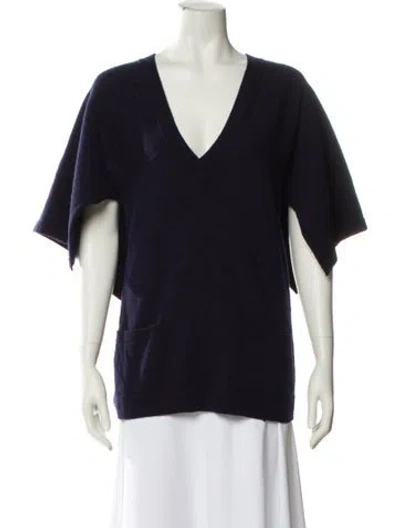 Pre-owned Chanel 2012 Cashmere Sweater In Blue