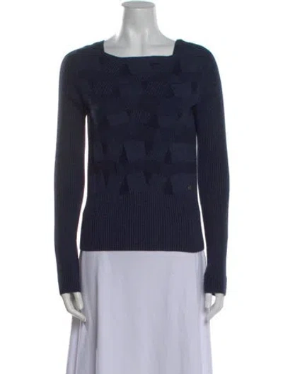 Pre-owned Chanel 2012 Cashmere Sweater In Blue