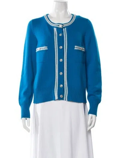 Pre-owned Chanel 2012 Cashmere Sweater In Blue