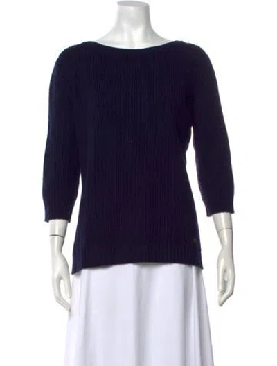 Pre-owned Chanel 2012 Cashmere Sweater In Blue