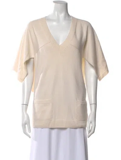 Pre-owned Chanel 2012 Cashmere Sweater In Neutral