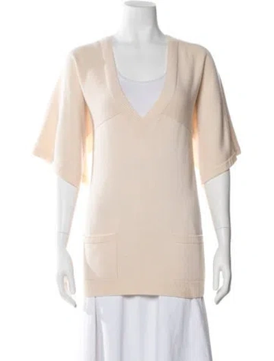 Pre-owned Chanel 2012 Cashmere Sweater In Neutral