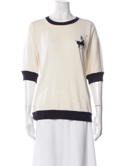 Pre-owned Chanel 2012 Cashmere Sweater In Neutral