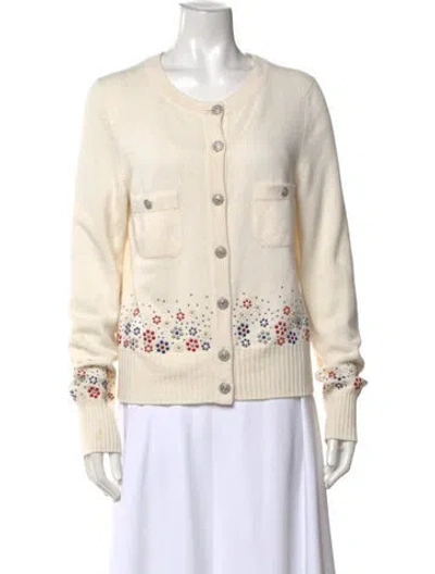 Pre-owned Chanel 2012 Cashmere Sweater In Neutrals
