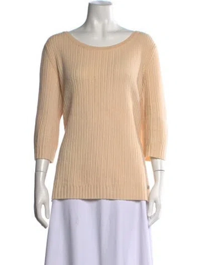 Pre-owned Chanel 2012 Cashmere Sweater In Neutrals