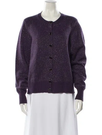 Pre-owned Chanel 2012 Cashmere Sweater In Purple