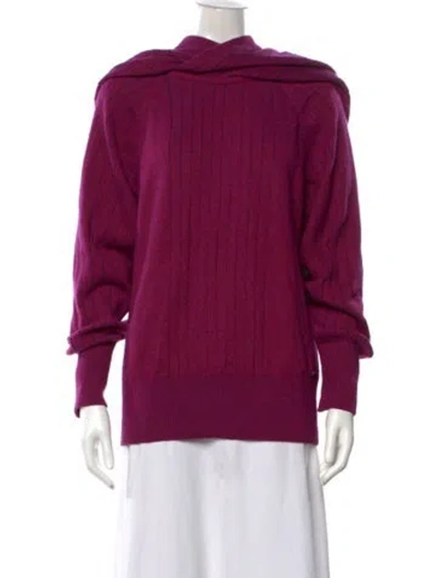 Pre-owned Chanel 2012 Cashmere Sweater In Purple