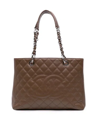 Pre-owned Chanel 2012 Caviar Grand Shopping Tote Bag