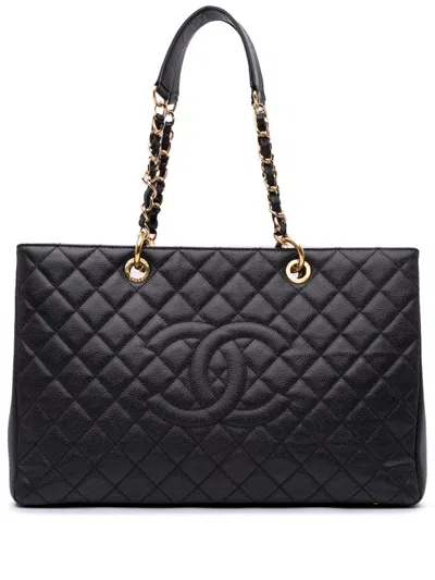 Pre-owned Chanel 2012 Caviar Grand Shopping Xl Tote Bag