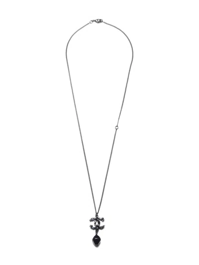 Pre-owned Chanel 2012 Cc Mark Necklace