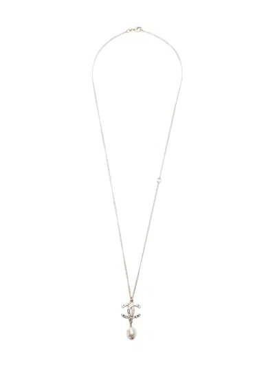 Pre-owned Chanel 2012 Cc Mark Necklace