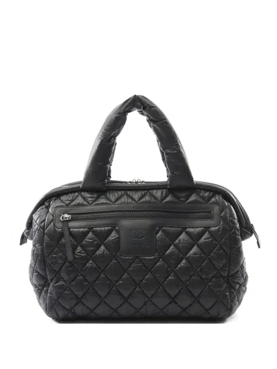 Pre-owned Chanel 2012 Coco Coon Quilted Handbag In Black