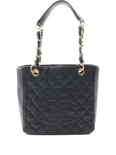 Pre-owned Chanel 2012 Interlocking Cc-logo Tote Bag